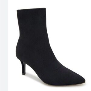 Esprit Black Sock Booties | Size 6 | Pointed Toe Stiletto Heel